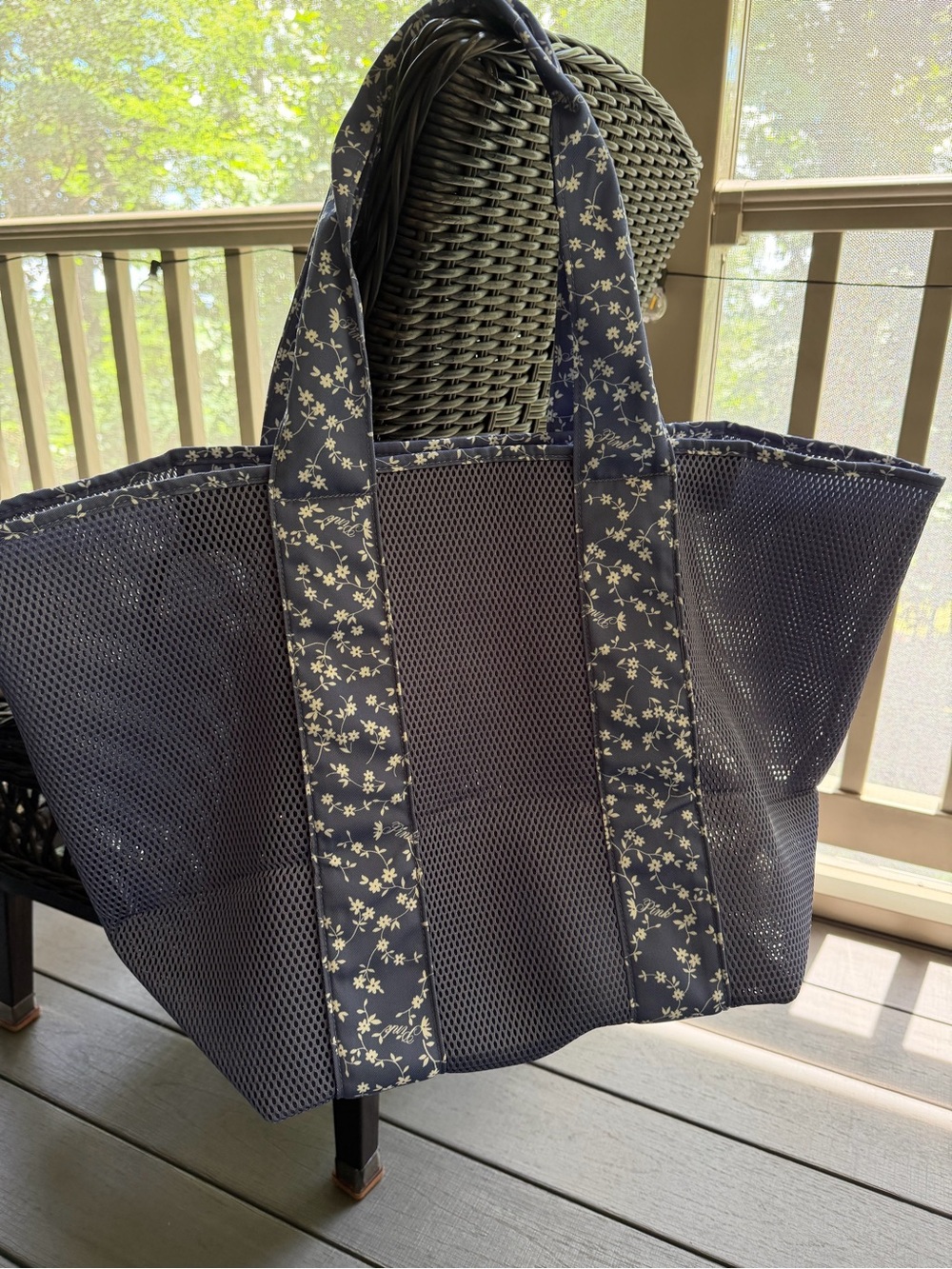 PINK Victoria's Secret Large Mesh Tote Bag - Picture 5 of 8